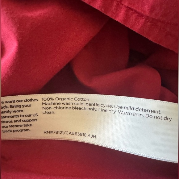 Eileen Fisher Washed Organic Cotton Poplin Classic Collar Short Shirt, Azalea, S - Picture 12 of 13